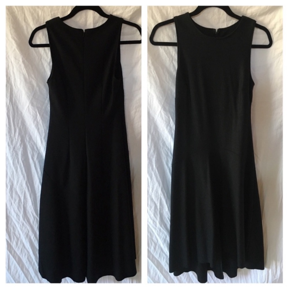 Banana republic sleeveless black wool dress size 0